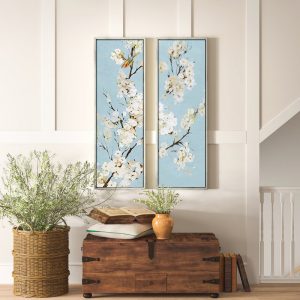 Flowers+Floated+Framed+Print+on+Canvas